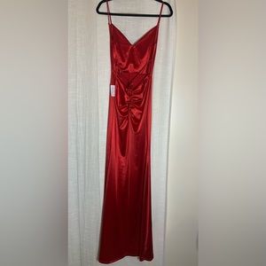 Red Formal Floor Length Dress